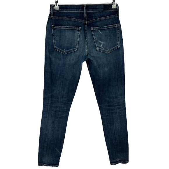 Agolde Sophie distressed High Rise Skinny Cropped Jeans Size 26 - Picture 2 of 15